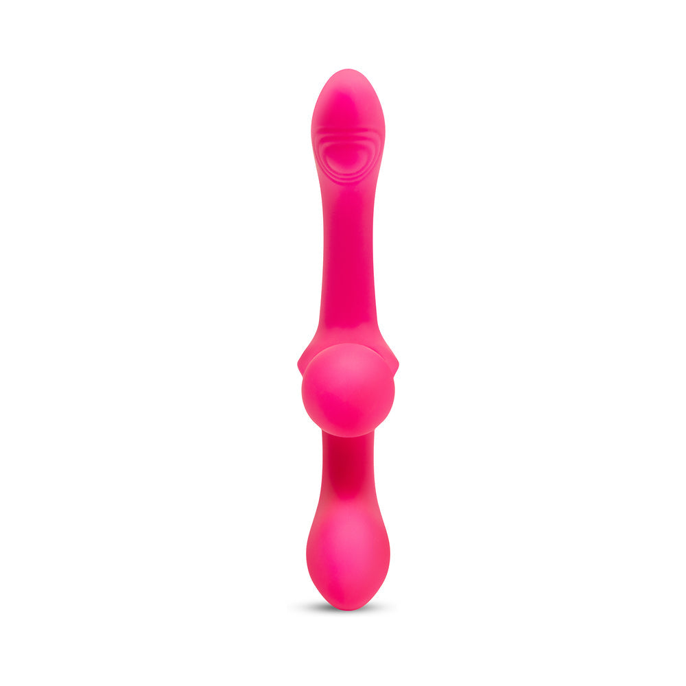 Together Double Tap Double-Ended Vibrating Strapless Strap-On