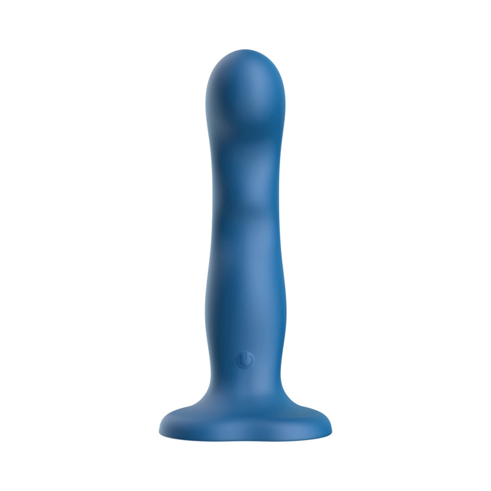 Luv Inc. Wavy Strap-On Luv Vibe - Blue