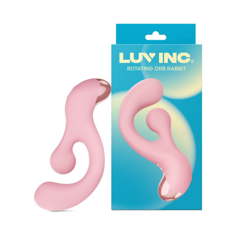 Luv Inc. Rotating Orb rabbit - Light Pink