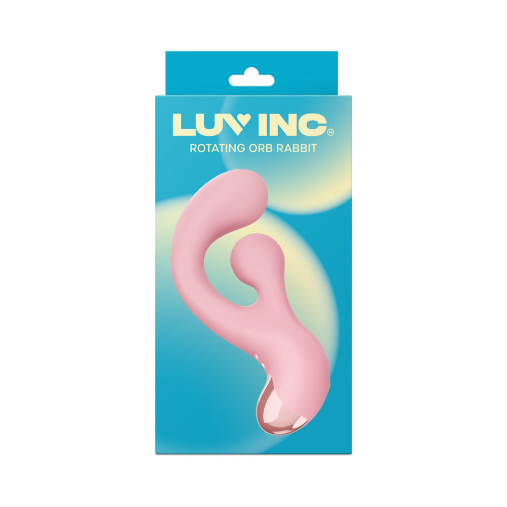 Luv Inc. Rotating Orb rabbit - Light Pink