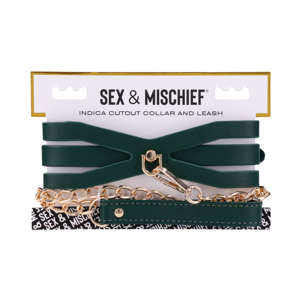 Sex & Mischief Indica Cutout Collar & Leash