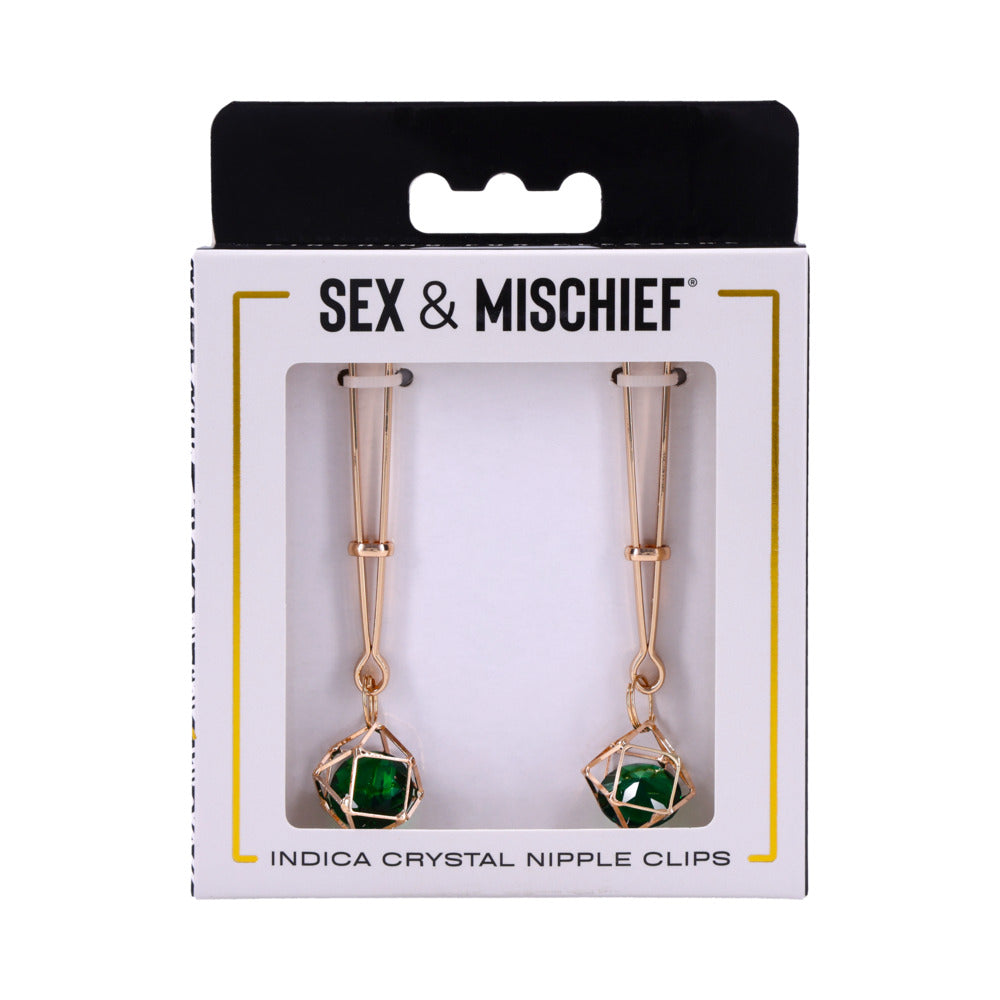 Sex & Mischief Indica Crystal Nipple Clips