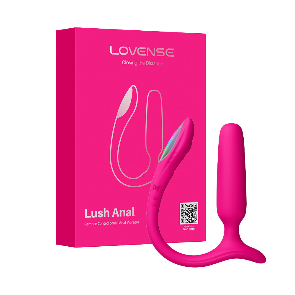 Lovense Lush Anal App-Controlled Butt Plug - Pink