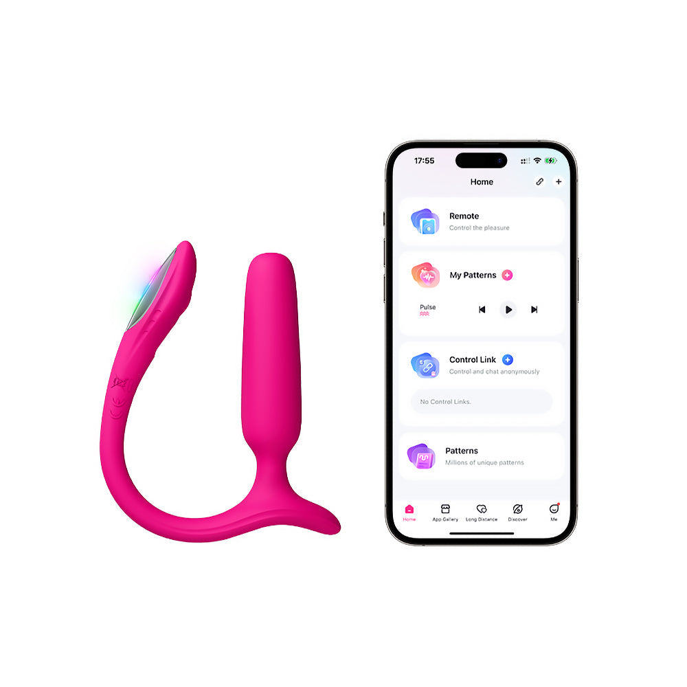 Lovense Lush Anal App-Controlled Butt Plug - Pink
