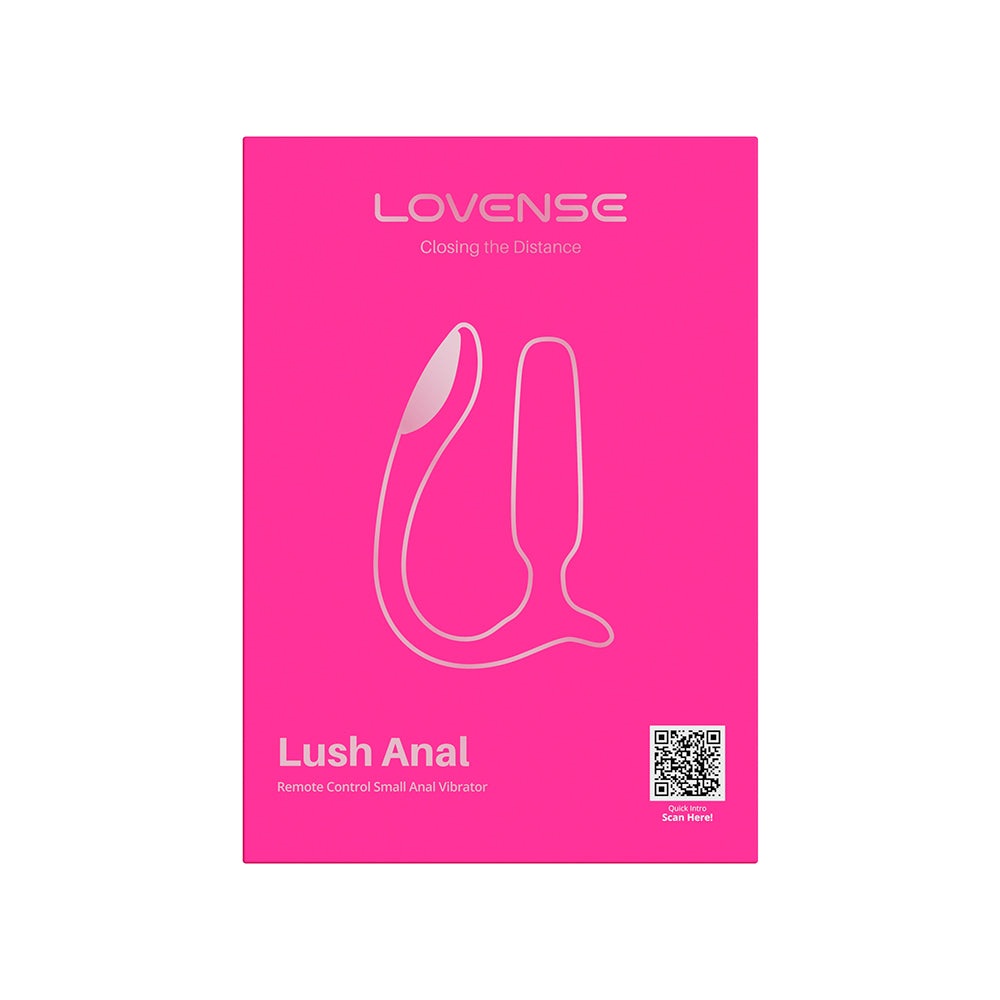 Lovense Lush Anal App-Controlled Butt Plug - Pink