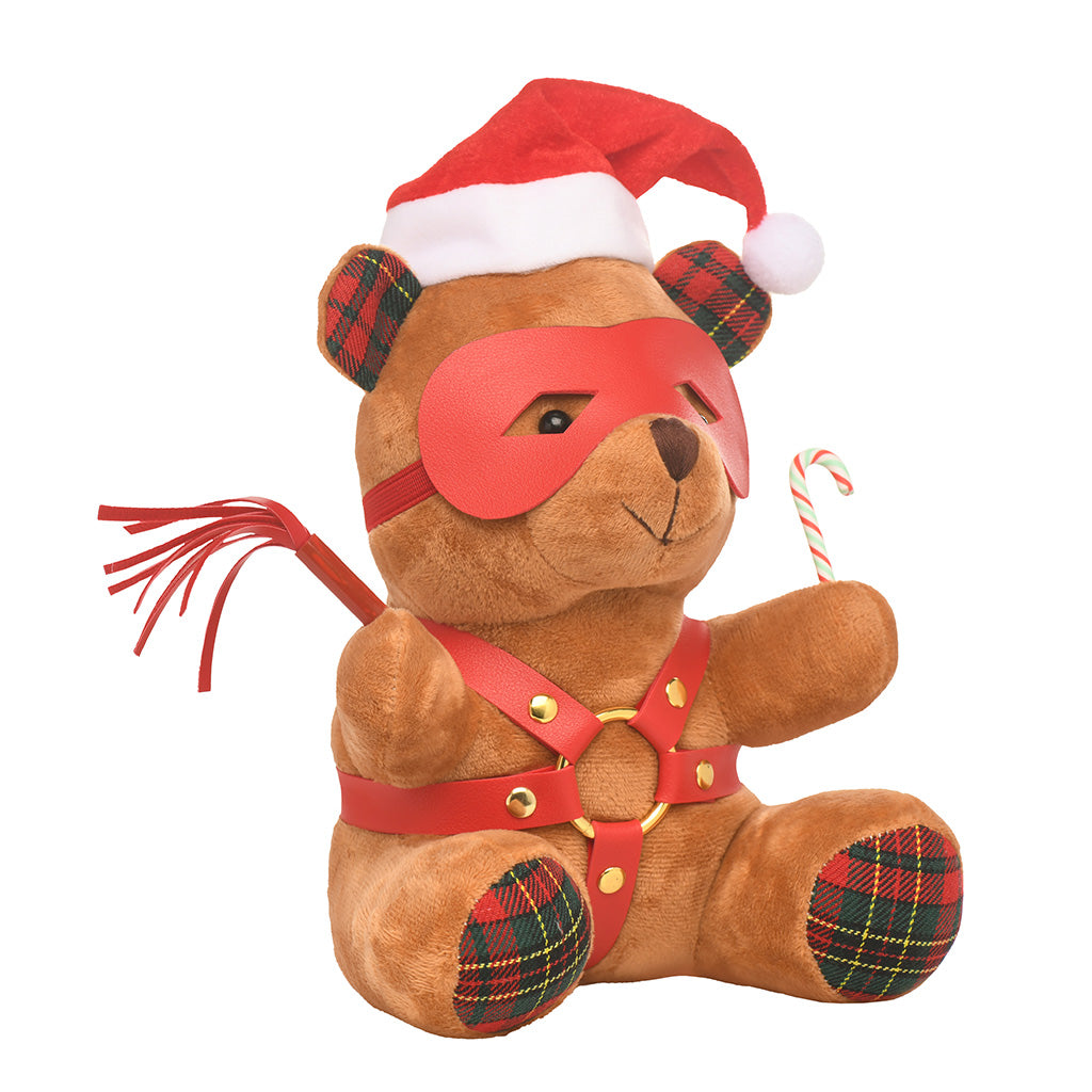 Master Series Holiday Bondage Teddy Bear Plush - Brown