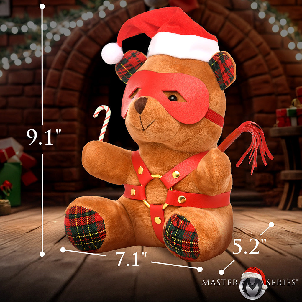 Master Series Holiday Bondage Teddy Bear Plush - Brown