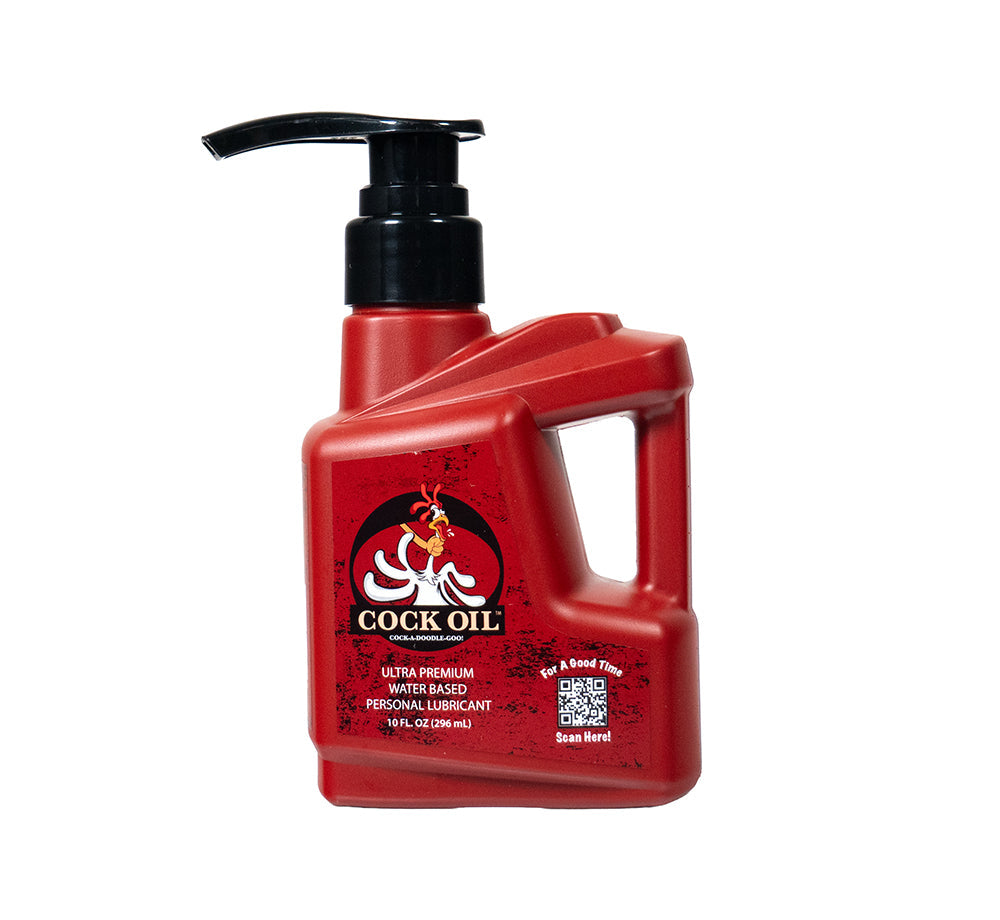Cock Oil Water-Based Lubricant with Pump 10oz