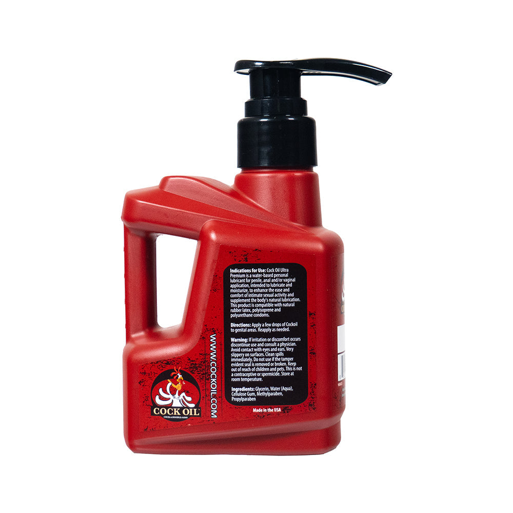 Cock Oil Water-Based Lubricant with Pump 10oz