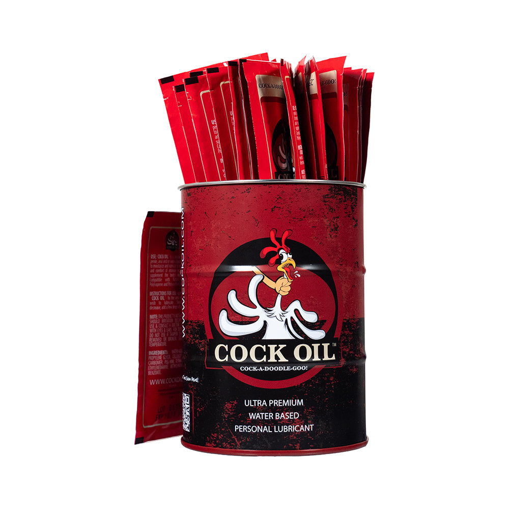 Cock Oil Collectors Edition Branded Drum with 25 Foil Packets