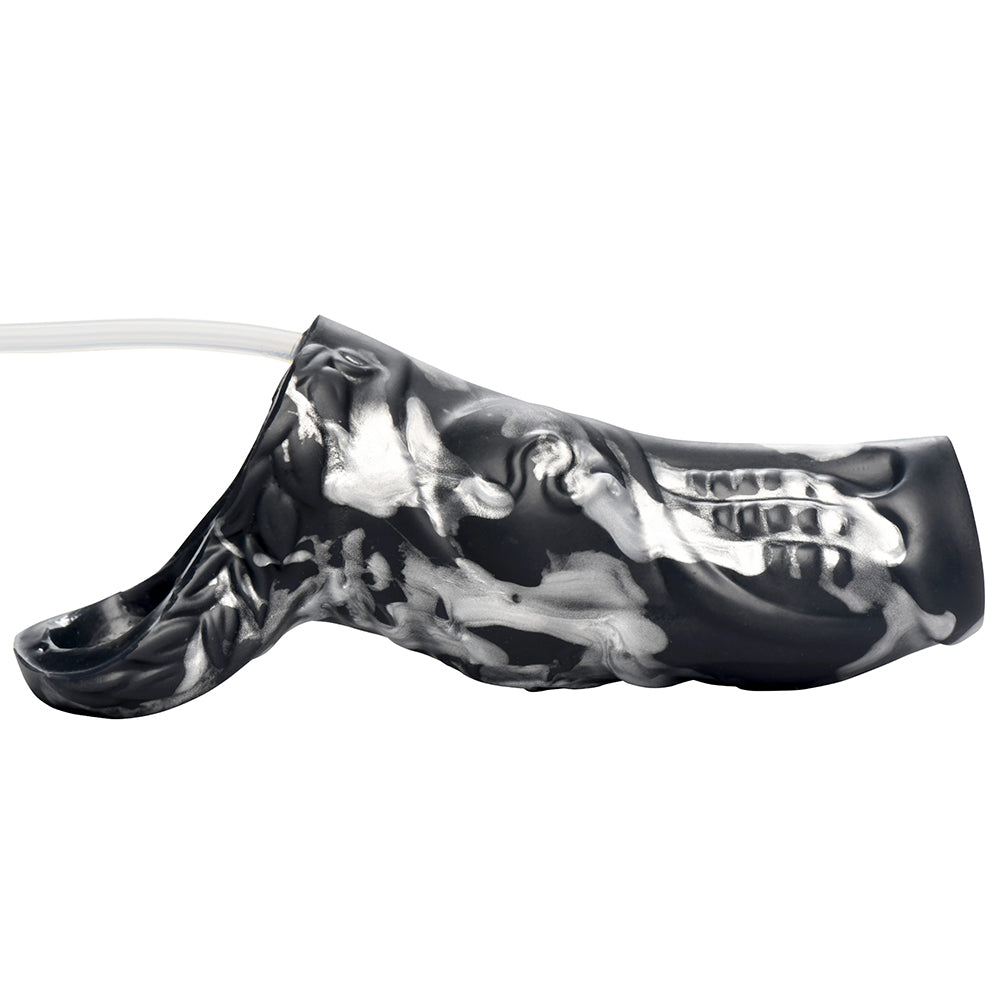 Creature Cocks Night Prowler Squirting Silicone Penis Enhancer-Silver