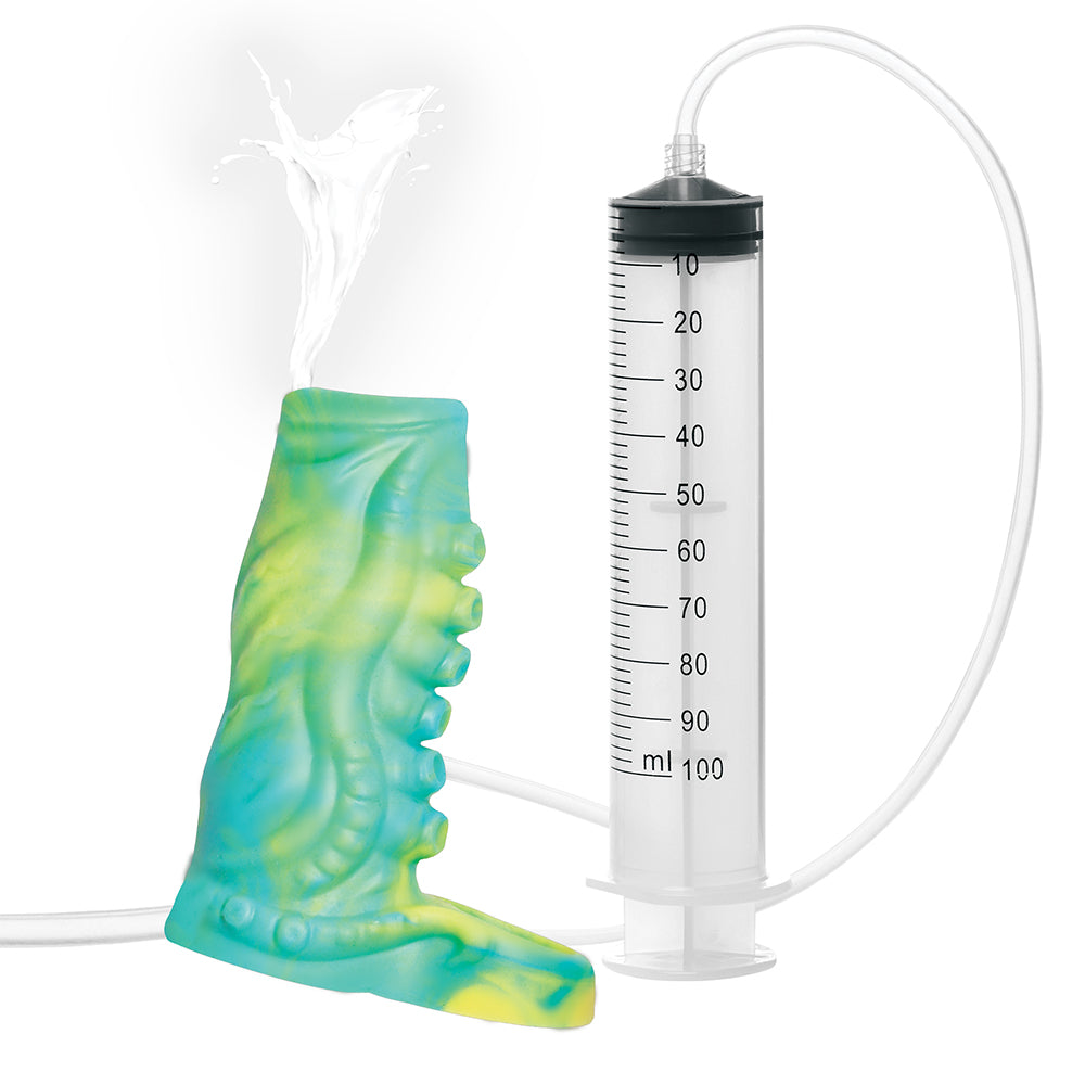 Creature Cocks Siphon Squirting Silicone Penis Enhancer-Green