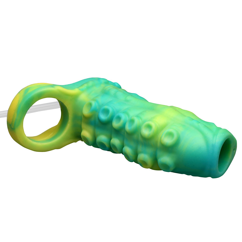 Creature Cocks Siphon Squirting Silicone Penis Enhancer-Green