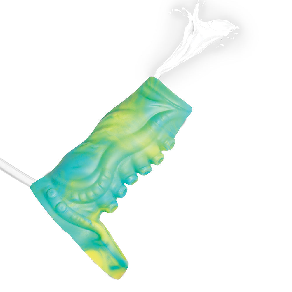 Creature Cocks Siphon Squirting Silicone Penis Enhancer-Green