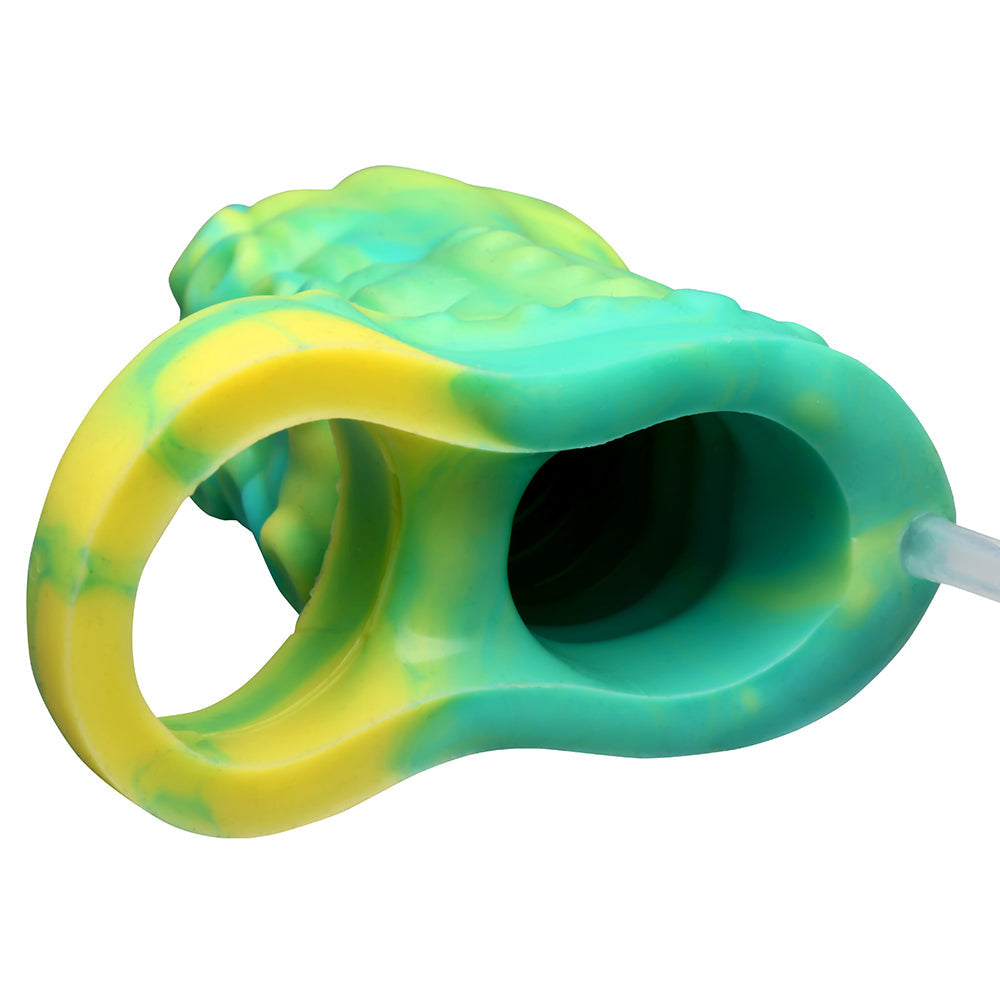 Creature Cocks Siphon Squirting Silicone Penis Enhancer-Green