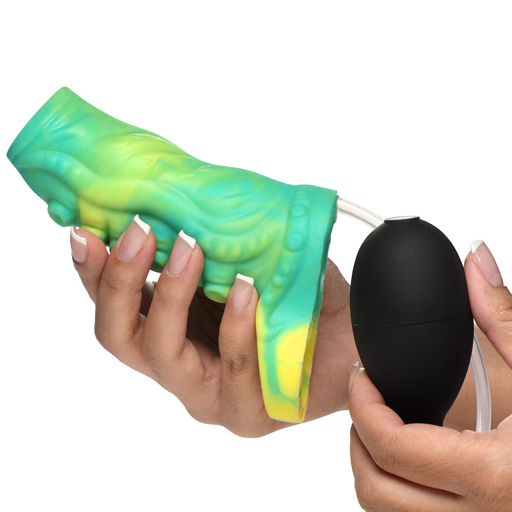 Creature Cocks Siphon Squirting Silicone Penis Enhancer-Green