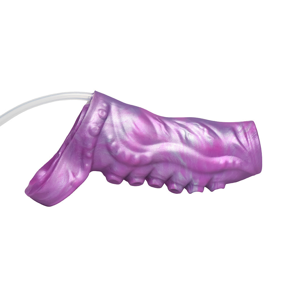 Creature Cocks Siphon Squirting Silicone Penis Enhancer-Purple