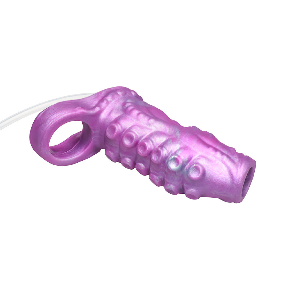 Creature Cocks Siphon Squirting Silicone Penis Enhancer-Purple
