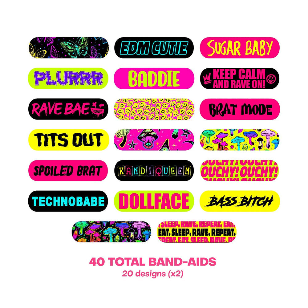 Neva Nude Plur Vibes Ouchie Stix Bandages Pack of 40