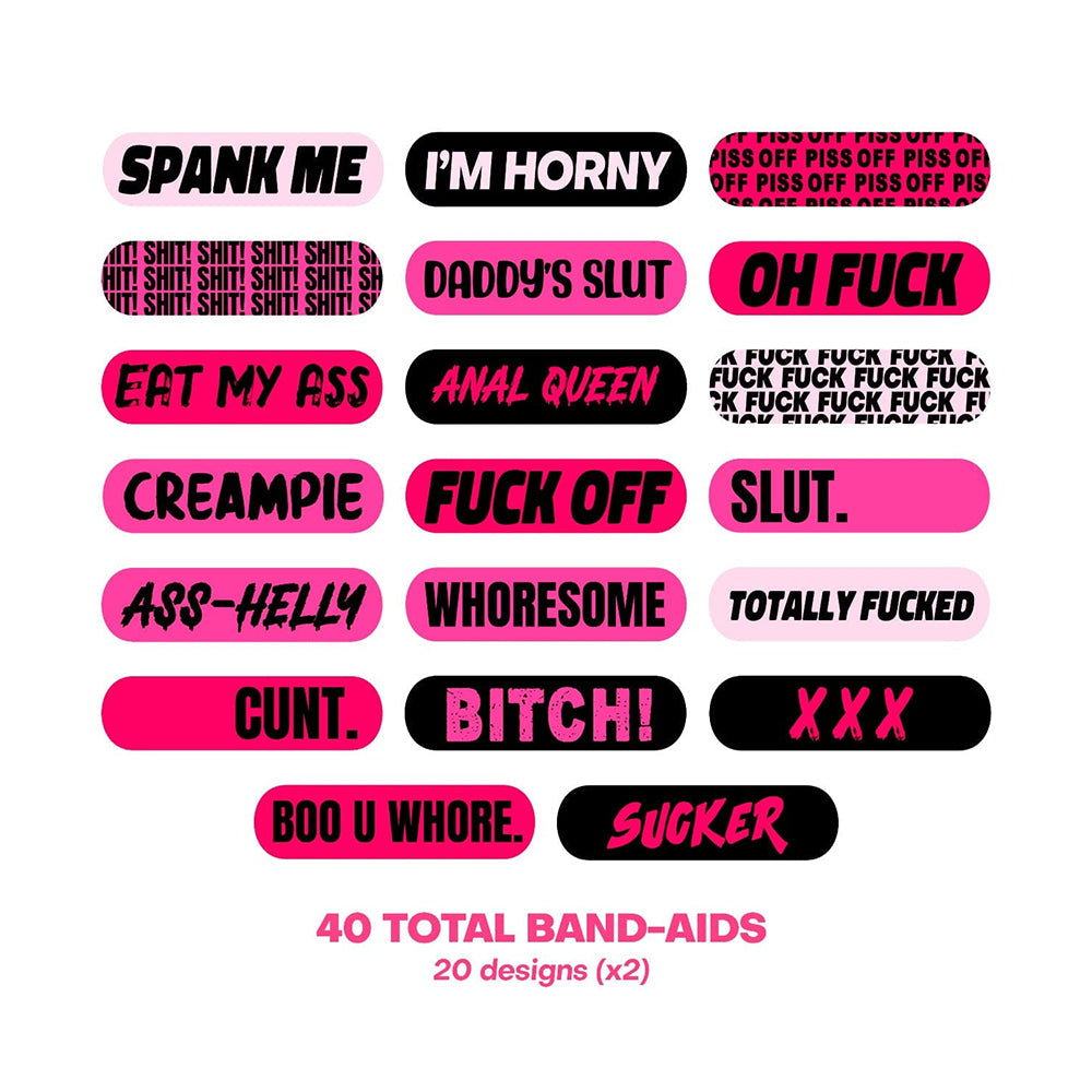 Neva Nude Naughty XXX Ouchie Stix Bandages - Pack of 40