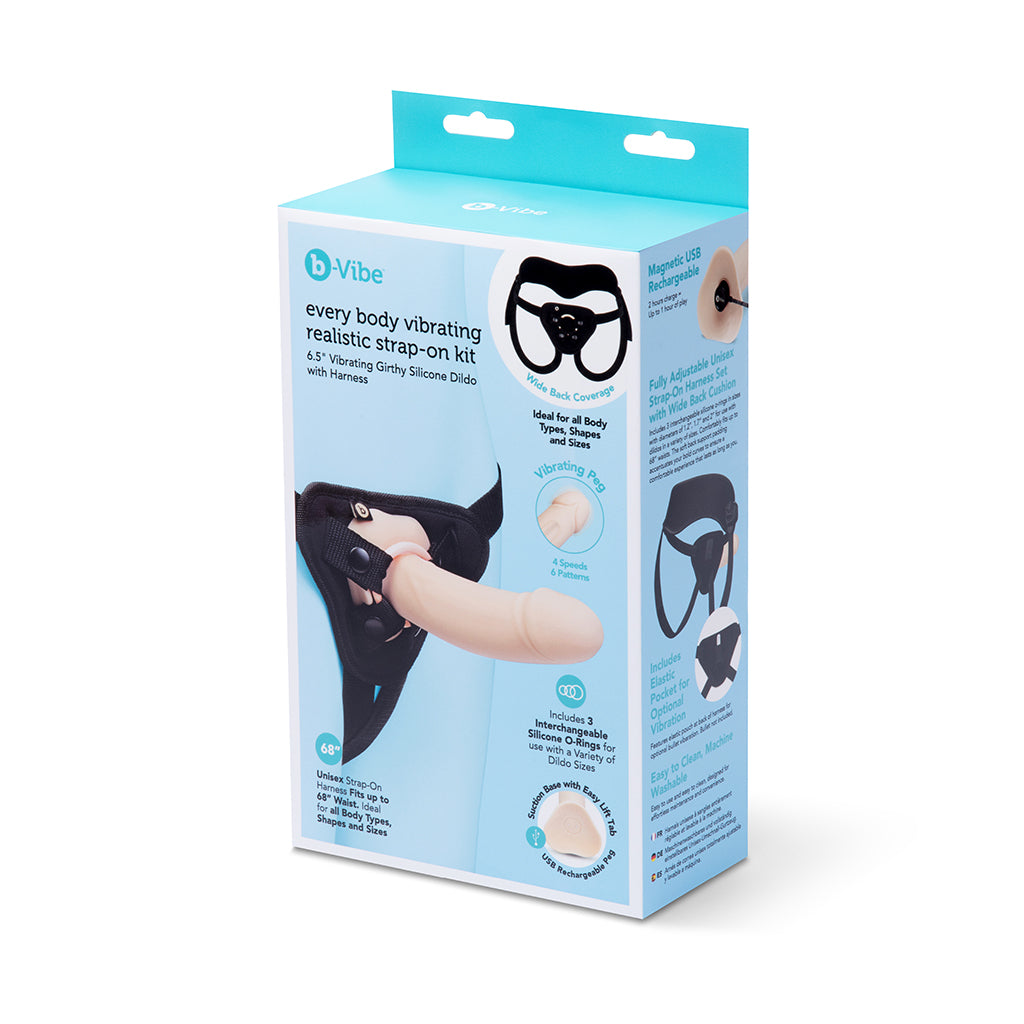b-Vibe Every Body 6.5" Realistic Strap-On Kit