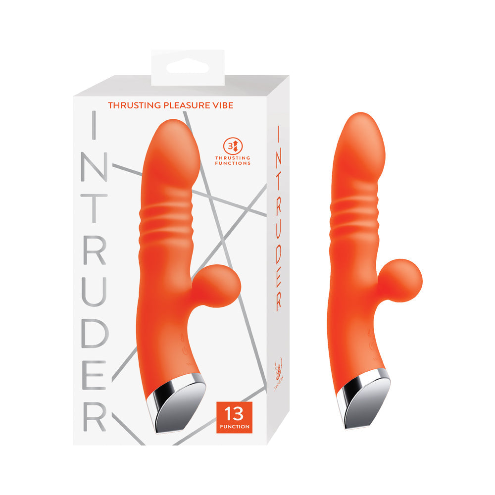 Intruder Thrusting Pleasure Vibe-Tangerine