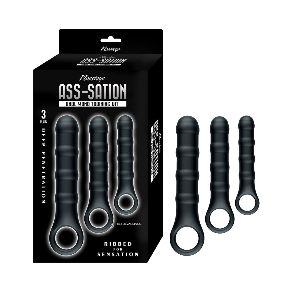 Nasstoys Ass-Sation Anal Wand Training Kit - Black