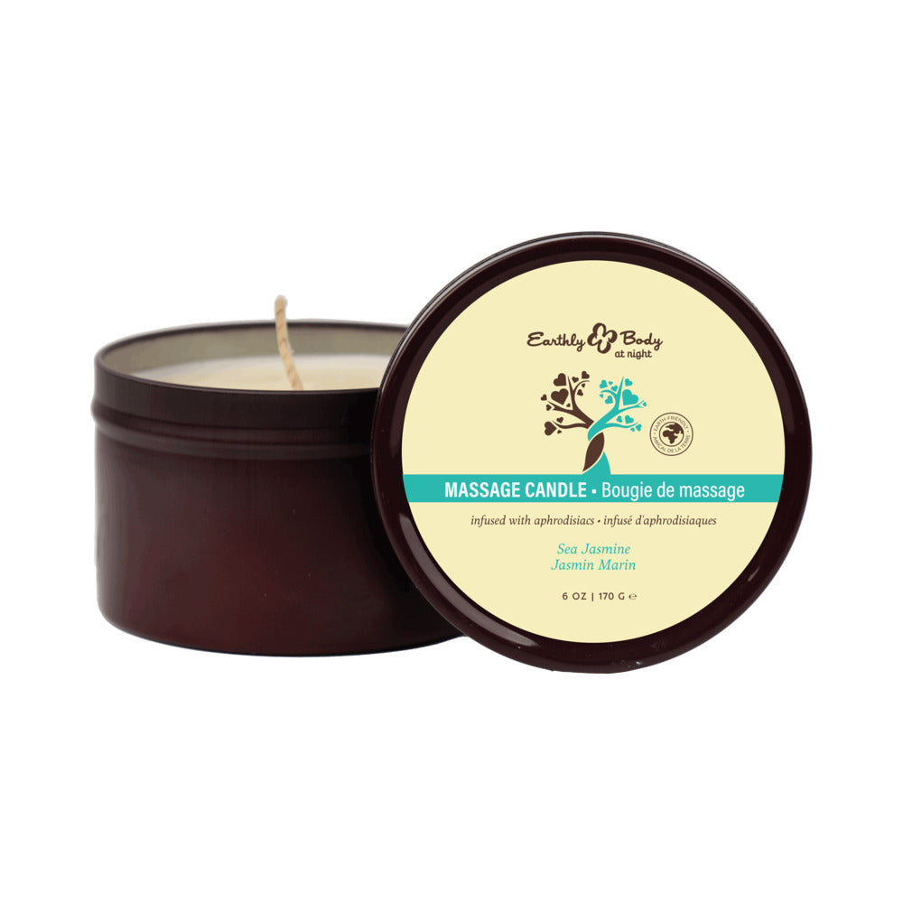 Earthly Body at Night Aphrodisiac Collection Candle-Sea Jasmine 6oz
