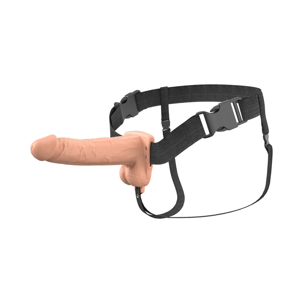 Fantasy X-Tensions Elite Vibrating Hollow Strap-On Dual Density-Light 7"