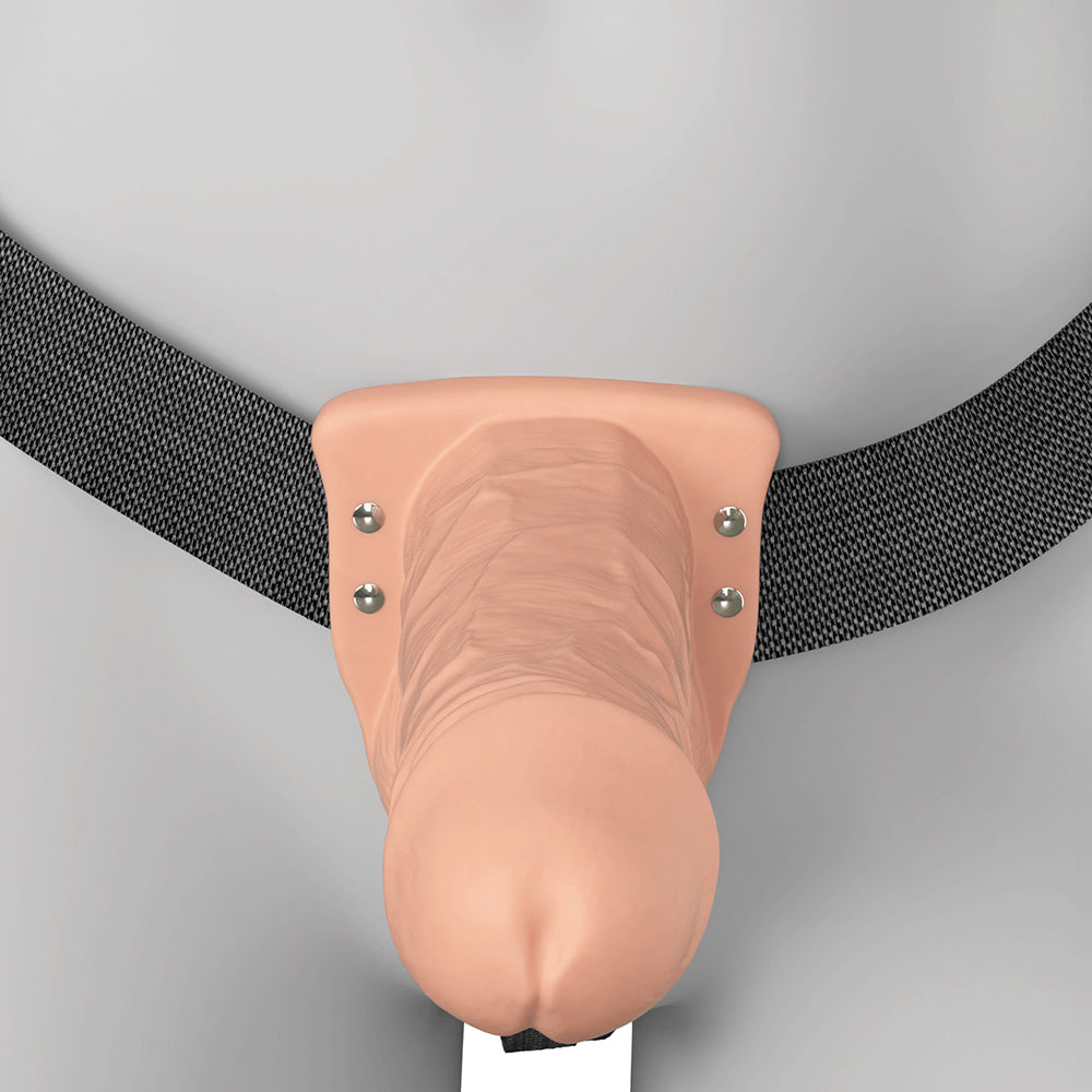 Fantasy X-Tensions Elite Vibrating Hollow Strap-On Dual Density-Light 7"