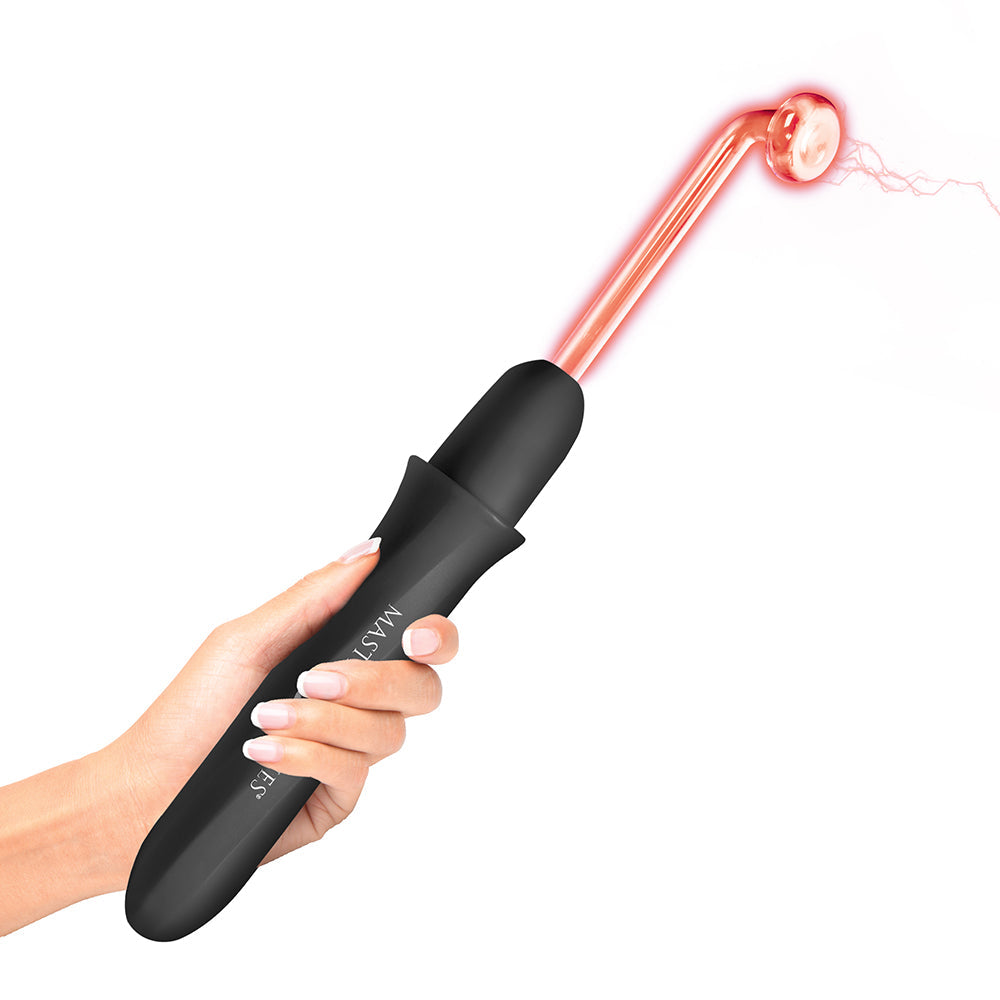 Master Series Elektra Rechargeable E-Stim Wand-Black