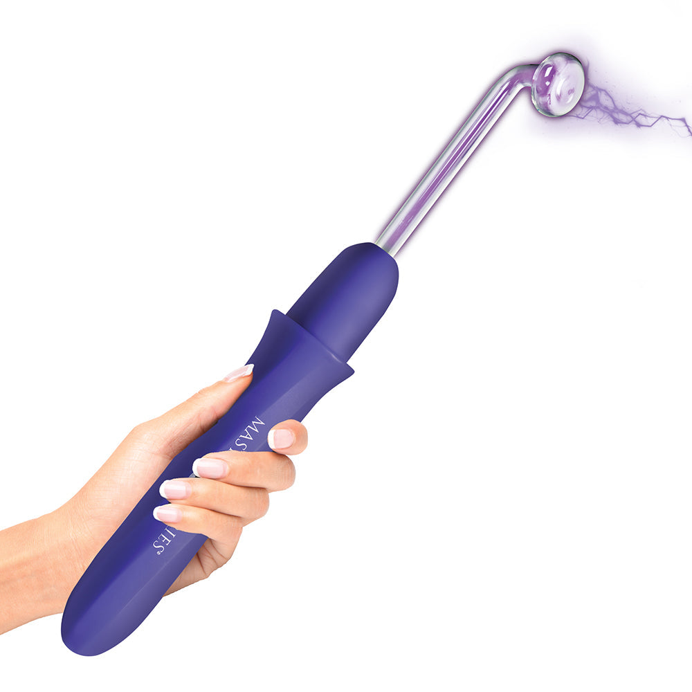 Master Series Elektra Rechargeable E-Stim Wand-Purple
