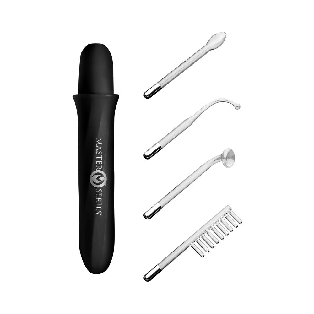 Master Series Elektrawand Rechargeable Violet Wand w/Attachments - Black