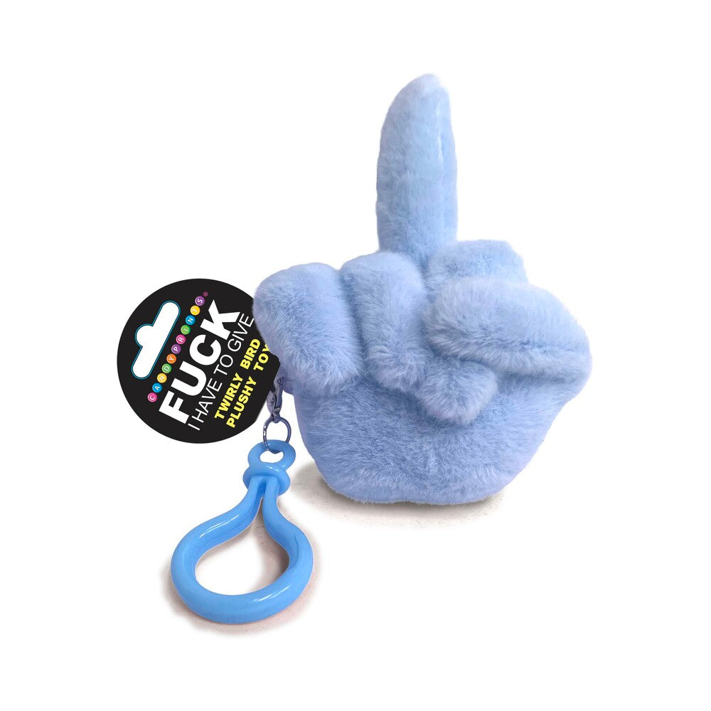 Fucks to Give Twirly Bird Plushie-Blue