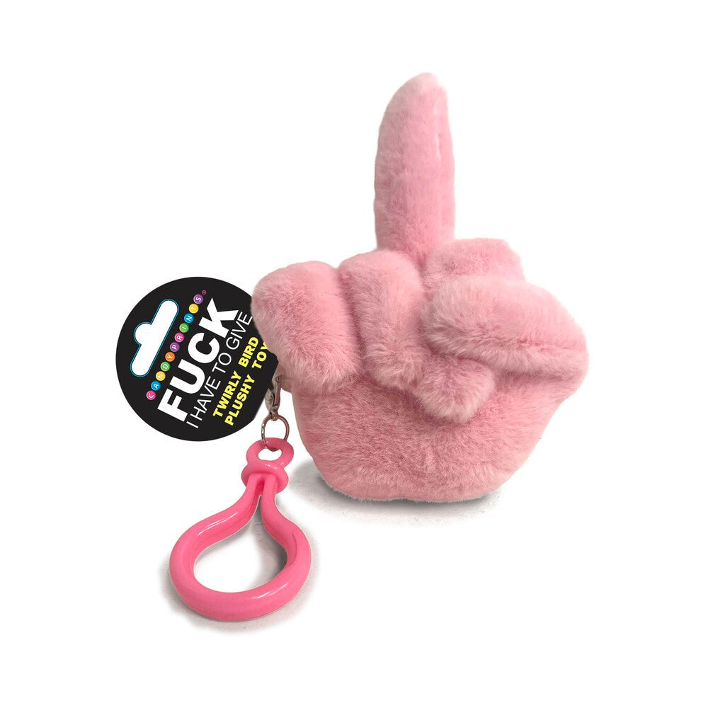 Fucks to Give Twirly Bird Plushie-Pink