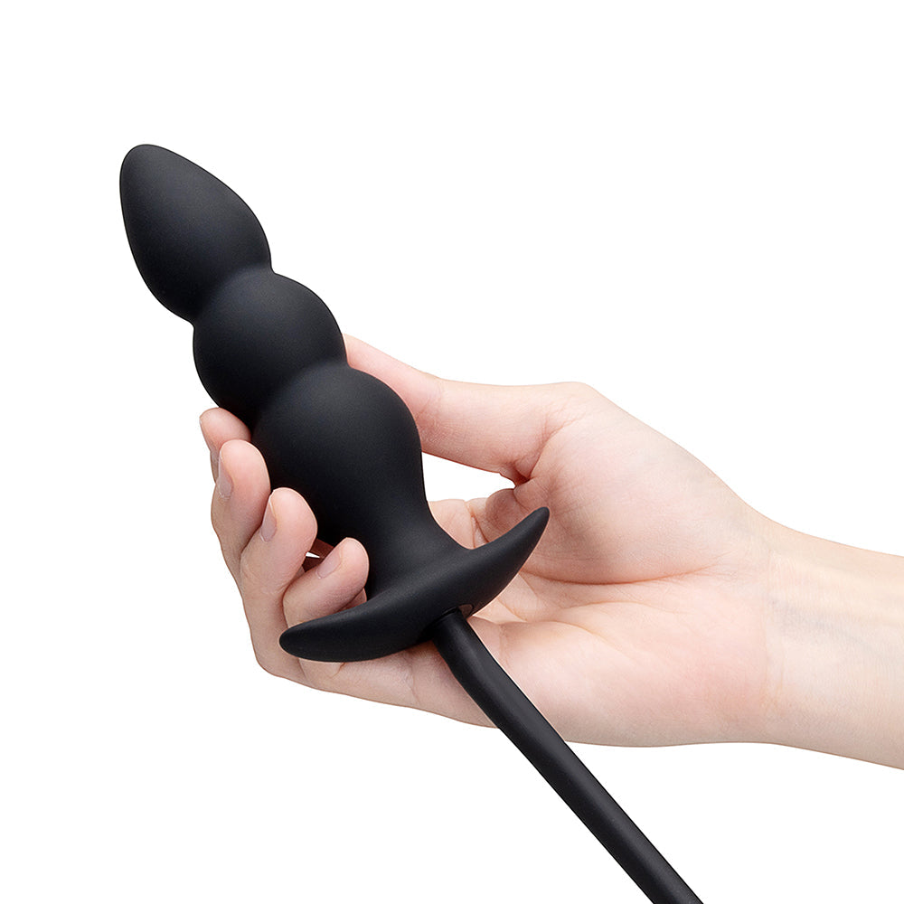 b-Vibe Beaded Inflatable Anal Plug w/Hand Pump