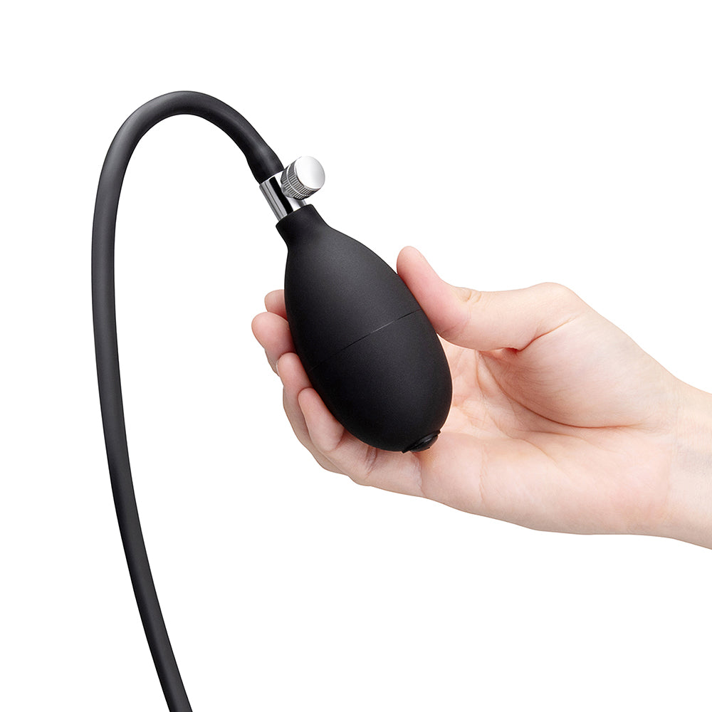 b-Vibe Beaded Inflatable Anal Plug w/Hand Pump