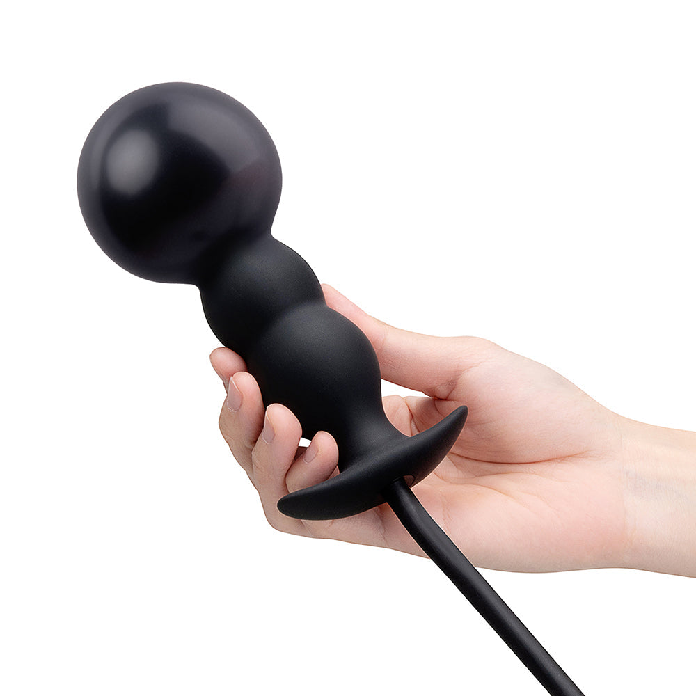 b-Vibe Beaded Inflatable Anal Plug w/Hand Pump