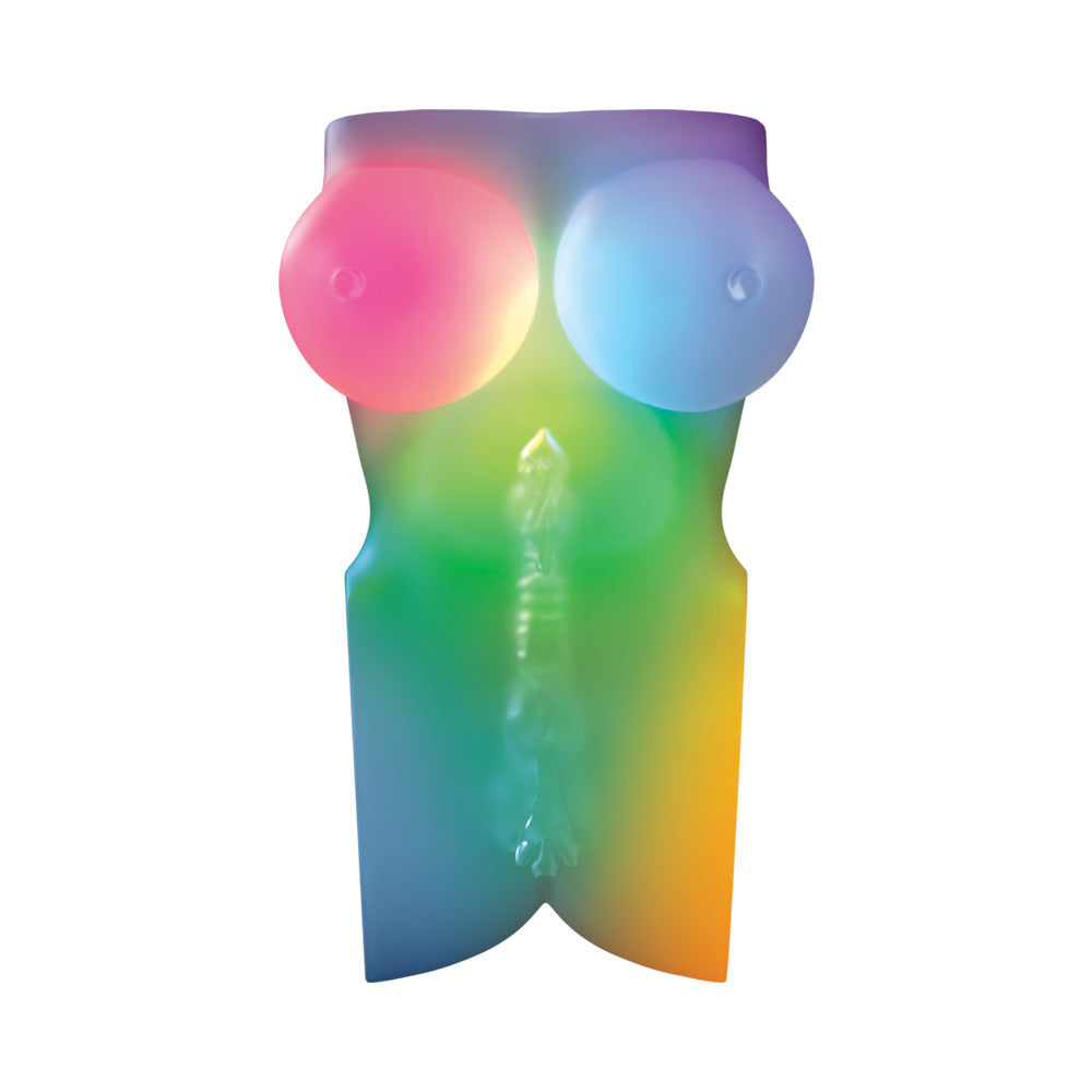 PDX Elite Go-Go Bator LED Mega Masturbator-Frosted