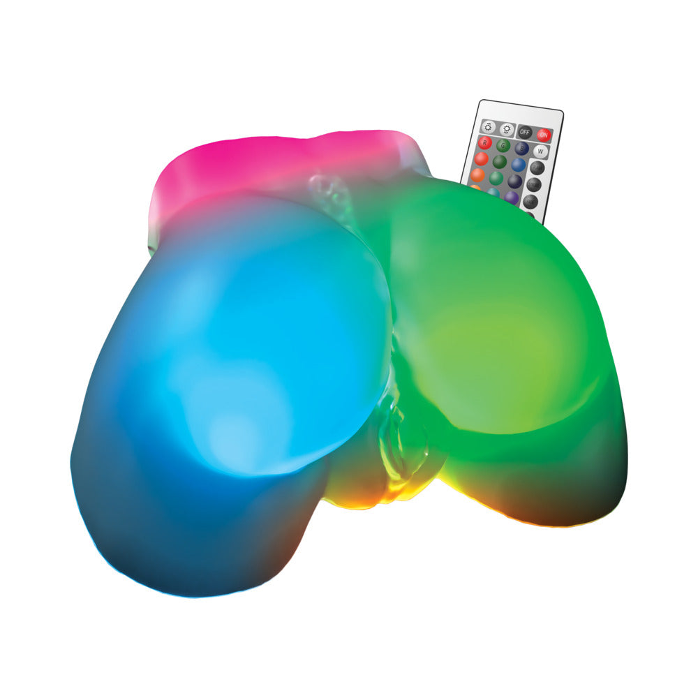 PDX Elite Go-Go Booty LED Mega Masturbator-Frosted