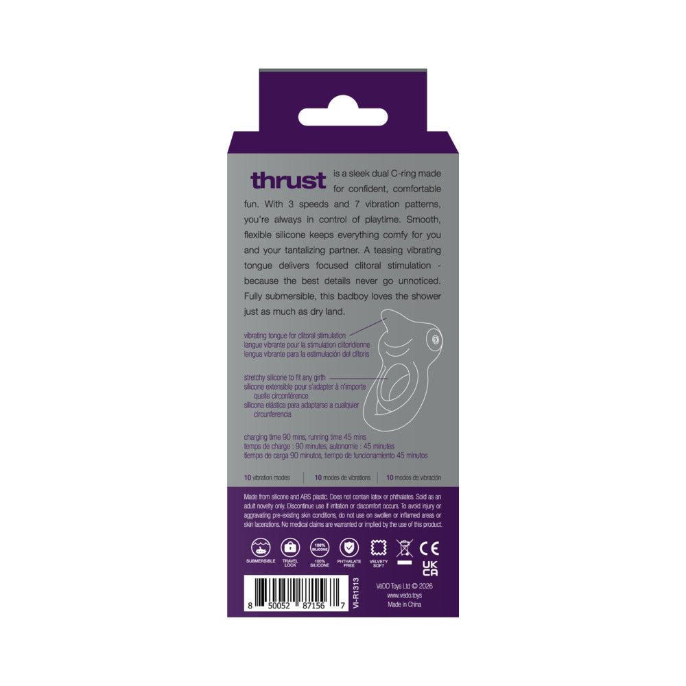 VeDO Thrust Rechargeable Dual C-Ring - Purple