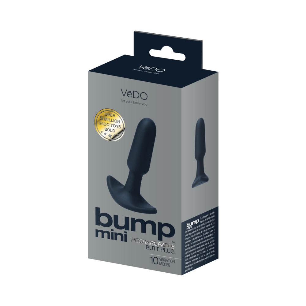 VeDO Bump Mini Rechargeable Anal Plug - Black