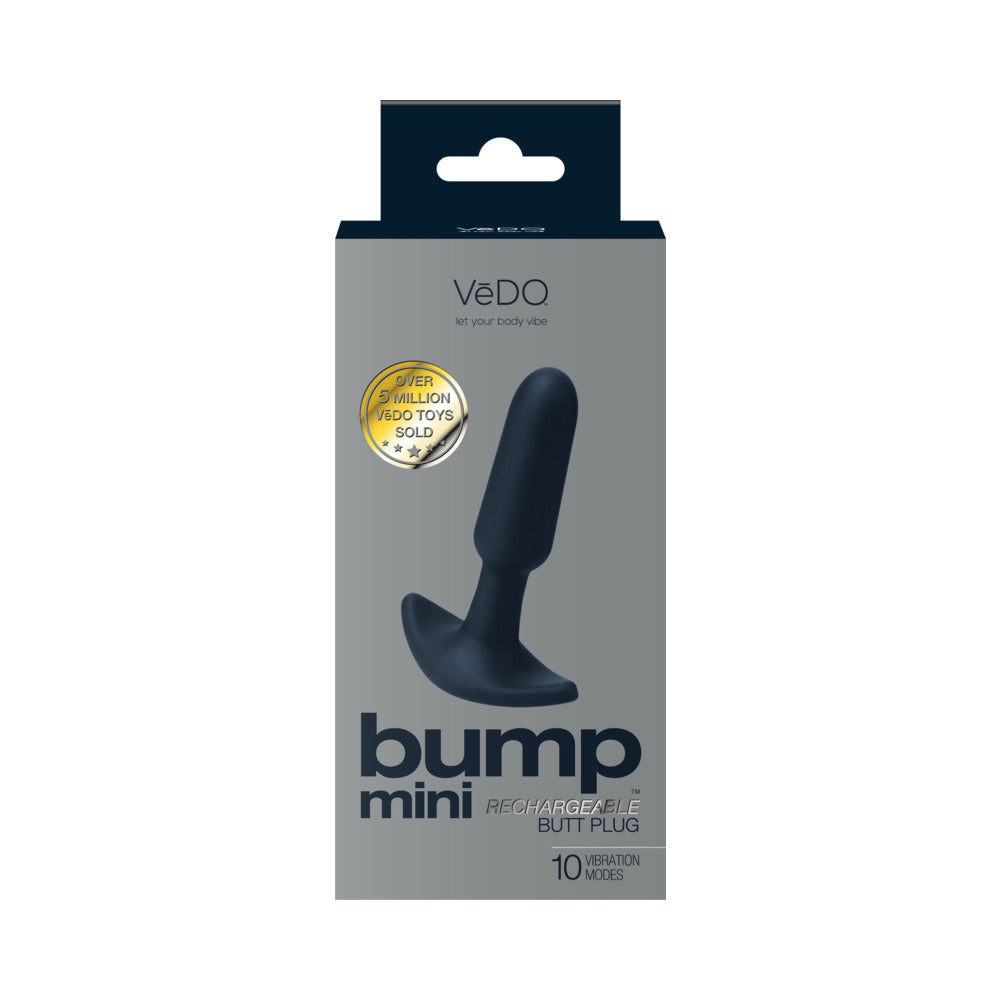 VeDO Bump Mini Rechargeable Anal Plug - Black
