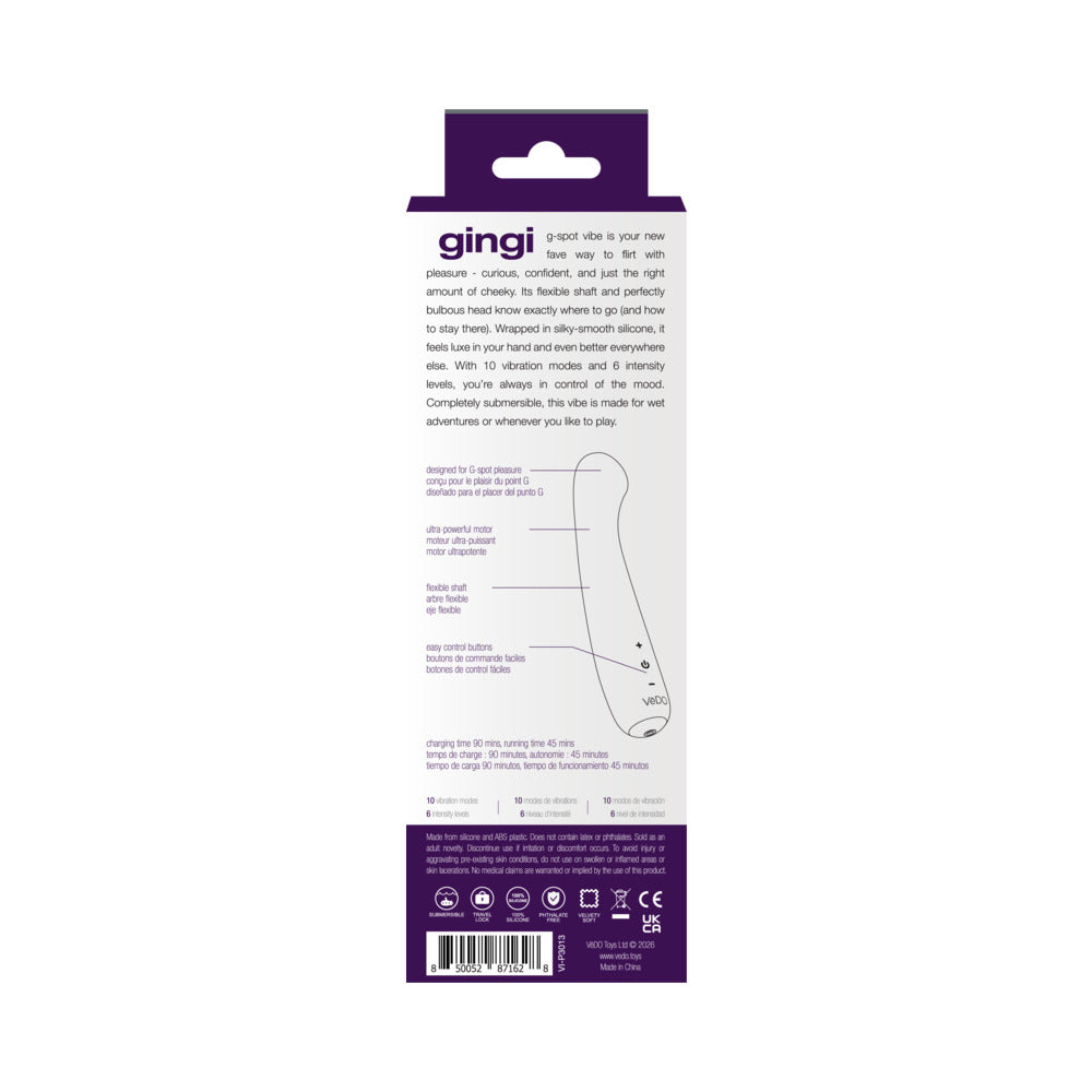 VeDO Gingi Rechargeable G-Spot - Purple
