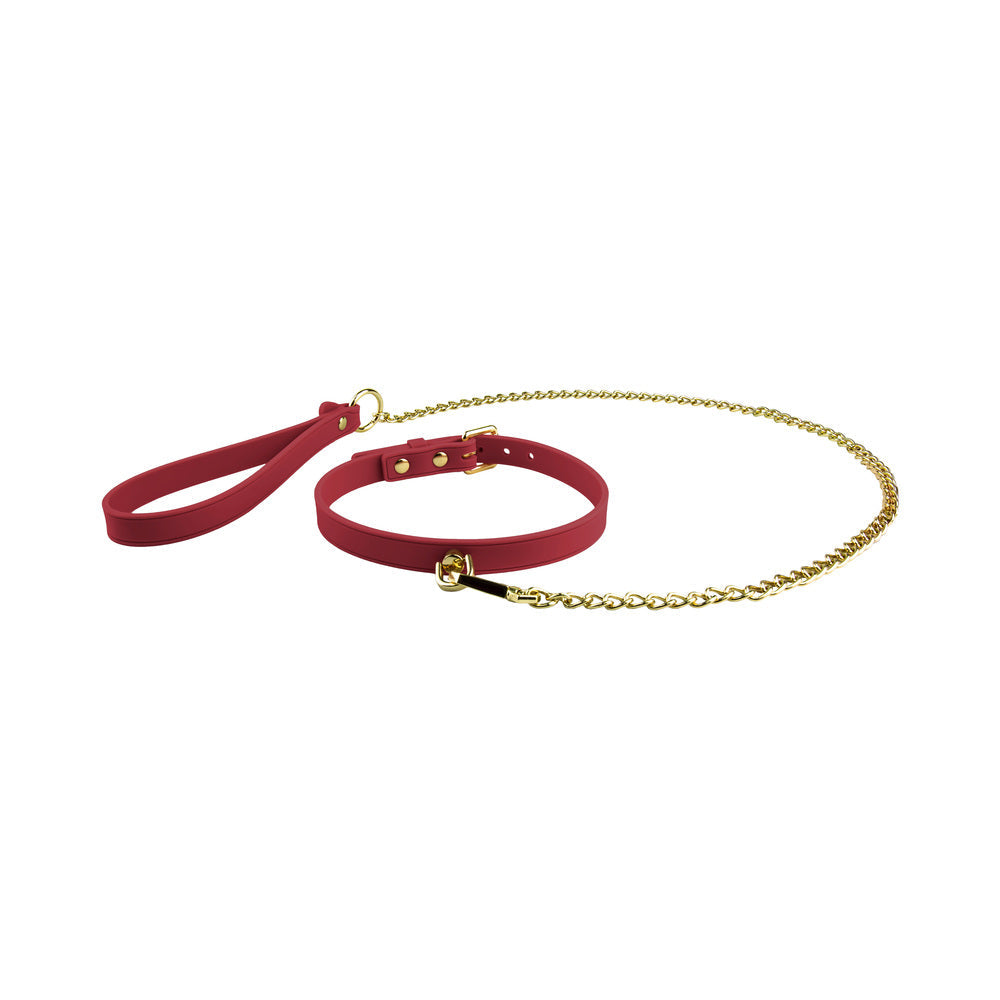 Temptasia Ardor Collar & Leash-Red