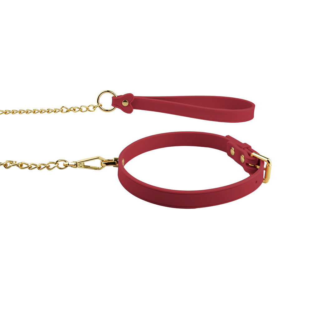 Temptasia Ardor Collar & Leash-Red