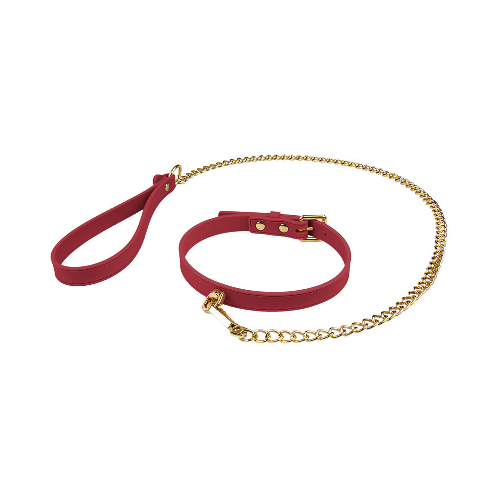 Temptasia Ardor Collar & Leash-Red