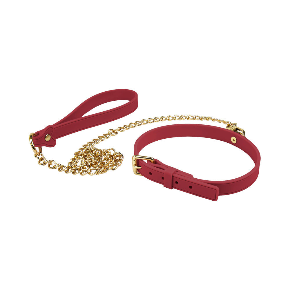 Temptasia Ardor Collar & Leash-Red