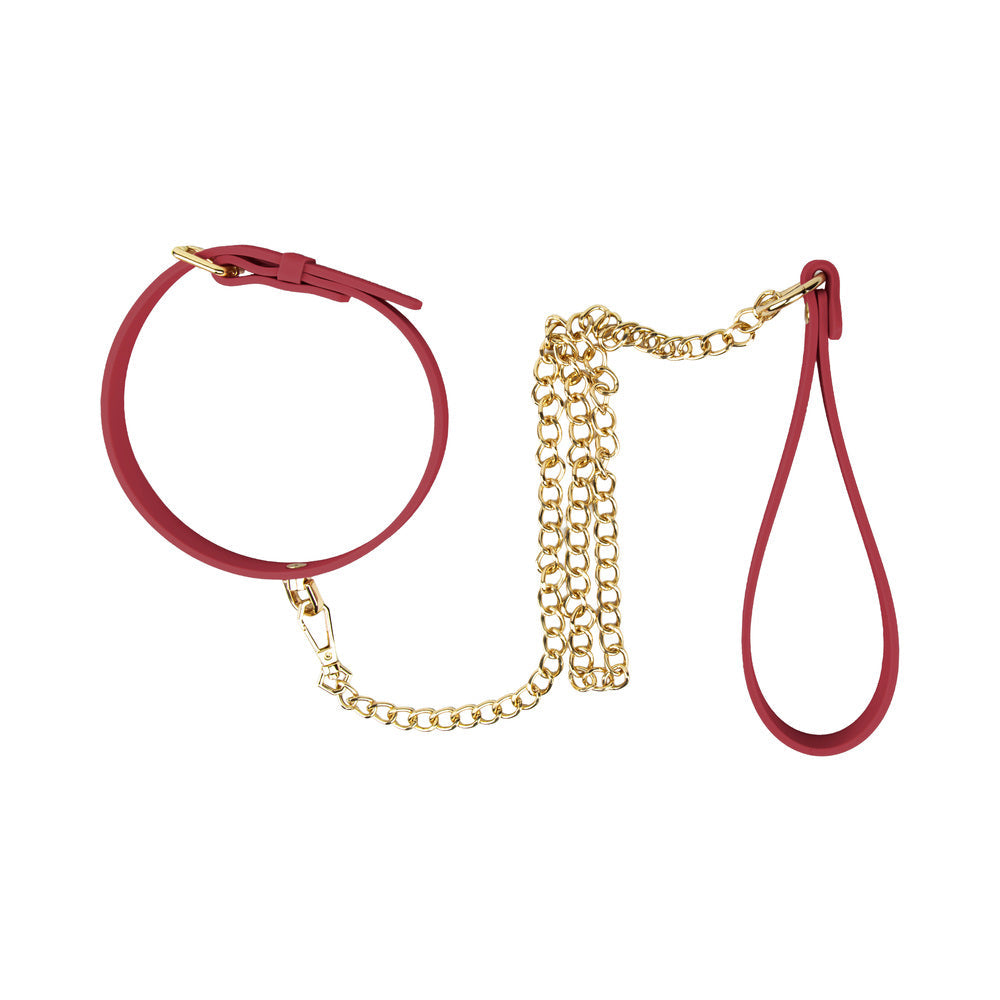 Temptasia Ardor Collar & Leash-Red