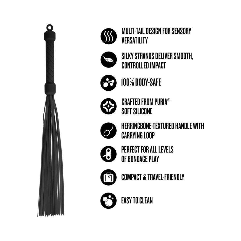 Temptasia Ardor Flogger-Black